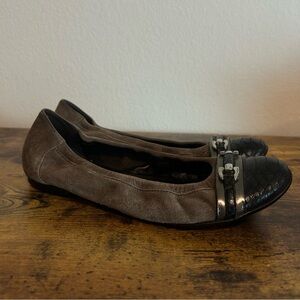 AGL Attilio Giustile Leombruni Brown and Black Women's Flats EU 41